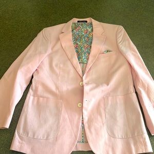 Mens pink stripe blazer
